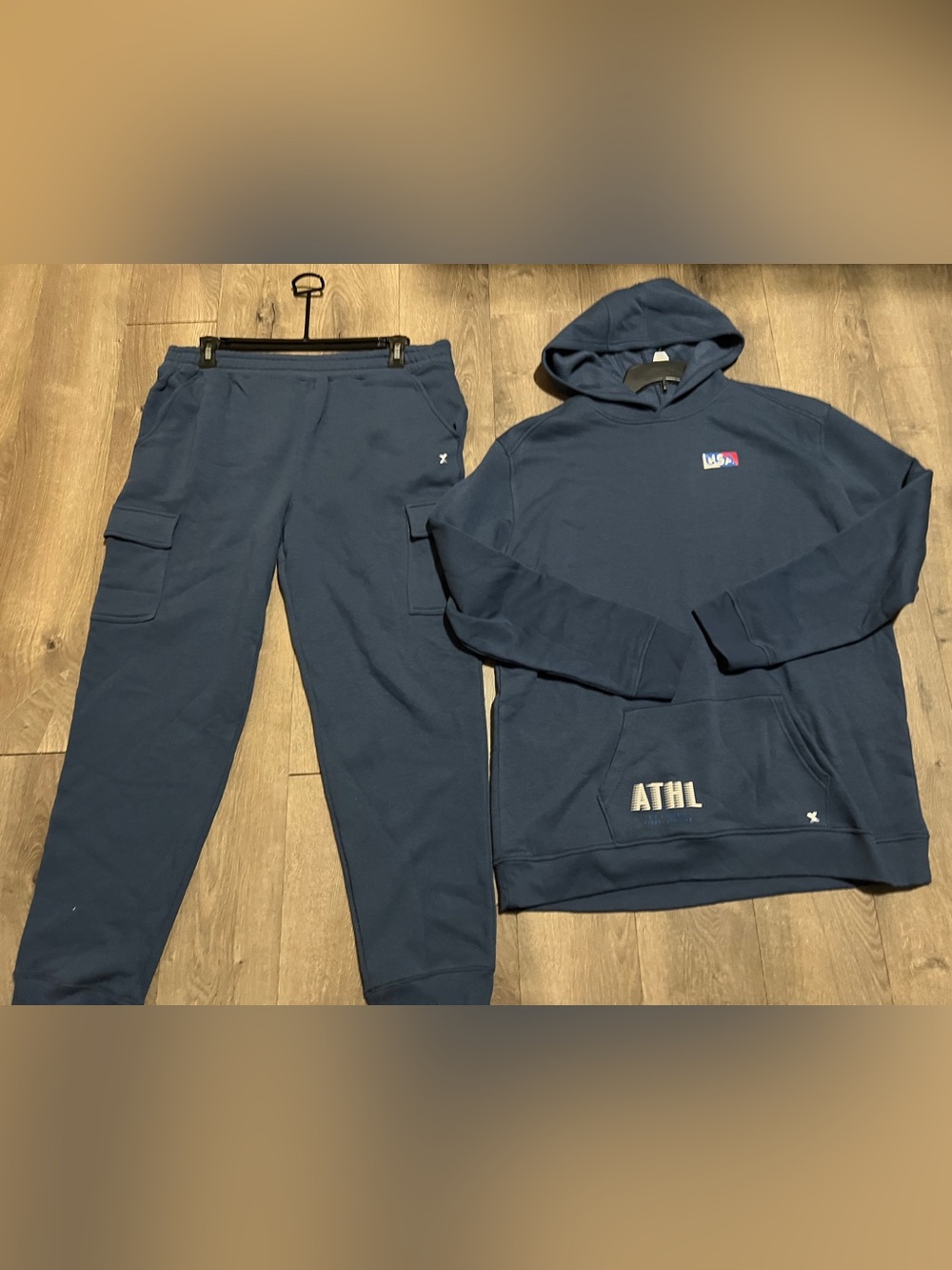 Xersion Blue USA Pullover Hoodie & Sweatpants Size XXL (22) New